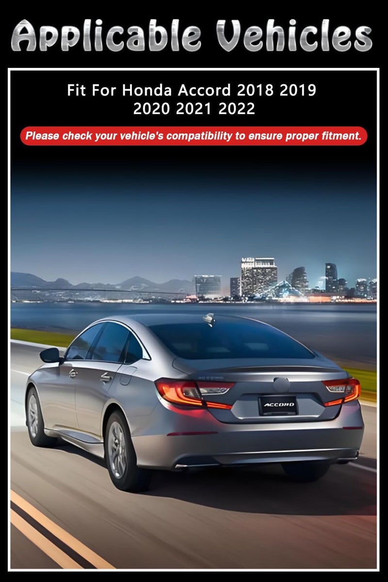 BriYorWay Vent Shades Rain Guards for Honda Accord 2018 2019 2020 2021 2022 Accessories, for Honda Accord Window Deflectors Window Visors - Image 2